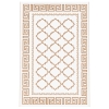 Outsunny Plastic Straw Reversible RV Outdoor Rug with Carry Bag, 182 x 274cm, Brown and Cream