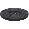 Outsunny parasoolvoet, parasoolvoet, 4 delen, vullbaar, voor 52 kg water of 68 kg zand, 48 x 48 x 8 cm