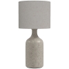 HOMCOM Lâmpada de Mesa Luminária de Mesa Lâmpada de Cabeceira Lâmpada de Escrivaninha com Base de Cerâmica Abajur de Linho 22x22x45 cm Areia e Bege