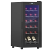 HOMCOM Wijnkoelkast, Stil, 5-18°C, Touchscreen, Verlichting, 34,5x45x78cm, Zwart