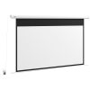 HOMCOM Tela de Projeção Elétrica de 84 Polegadas Tela de Projeção Portátil Formato 16:9 com Controlo Remoto 186x105 cm Branco