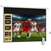 HOMCOM Écran vidéoprojecteur 100 Pouces, 16:9 4K HD écran de projection motorisé et électrique, écran de projection tv et home cinéma, montage mural ou plafond, panneau de commande et télécommande