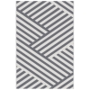 Outsunny Plastic Straw Reversible RV Outdoor Rug with Carry Bag, 182 x 274cm, Grey and Cream
