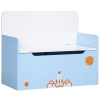 ZONEKIZ 2 en 1 Banco Infantil con Baúl de Almacenamiento para Niños de +18 Meses Carga 50 kg 60x30x50 cm Azul
