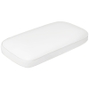 HOMCOM Almofada Viscoelástica com Desenho Ergonómico e Capa Removível e Lavável 81,28x40,64x15,24 cm Creme
