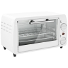 HOMCOM Horno Eléctrico Sobremesa 10L  750W Horno Eléctrico Pequeño Temperatura 230 ℃ y Temporizador 36,5x26x22 cm Blanco