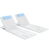Outsunny Set 2 Lettini Prendisole Pieghevoli con Schienale Regolabile e Borsa, 48x134x36-45 cm, Beige
