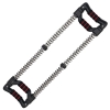 SPORTNOW Expansor de Pecho con Resistencia Ajustable de 10-50 kg para Desarrollo Muscular de Brazos 80x22x5 cm Negro