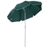 Outsunny Parasol inclinable octogonal de jardin Ø 2 m métal polyester vert