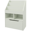HOMCOM Piccola Libreria per Bambini con Ripiani e Cassetto in MDF, 60x29.9x90cm, Verde
