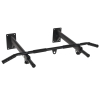 HOMCOM Barras de Dominadas para Pared Colgador de Saco de Boxeo 2 en 1 Entrenamiento Muscular Pull Up para Casa Carga Máxima 150 kg Negro