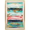 HOMCOM Cuadro en Lienzo Abstracto a Mano 120x80 cm Cuadro para Decoración de Salón Moderno con Marco de Madera Multicolor