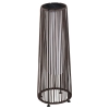Outsunny Lanternă solară de grădină cu lumină LED din ratan și metal, Ø21.5x61cm, maro