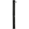 Outsunny Duche Solar Exterior 40L Duche de Jardim com Cabeçal Torneira Água Quente até 60℃ e Duche de Pés 19x20x217 cm Preto