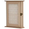 HOMCOM Armario para Llaves con 6 ganchos Estilo vintage Mueble de pared de madera para Llaves 20x6,5x26,5cm Madera