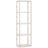 HOMCOM Four-Shelf Floor Lamp - Bleached Oak