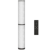 HOMCOM Lámpara de Pie Moderna Salón con Brillo Temperaturas de Color Ajustables Mando a Distancia Magnético Temporizador Beige