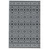 Outsunny Outdoor wendbaar tapijt, waterbestendig, geometrisch, 182x274cm, Zwart/Grijs