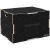 SPORTNOW Plyo-Box / Sprongbox, Robuust, 61 x 51 x 41 cm, Zwart, Handvat 10x3,5 cm, Tot 120 kg