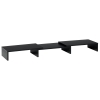 Vinsetto Soporte Elevador para Monitores de Madera Ajustable en Longitud y Ángulo para 2 Pantallas de Ordenador Portátil 80-117x23,5x10 cm Negro