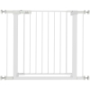 PawHut Deurhek, montage zonder boren, verstelbare breedte 76-97 cm, met één hand te openen, metaal, wit, 76 cm hoog