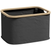 HOMCOM Cesto para Roupa Dobrável Cesto para Roupa Suja 36 L para Casa de Banho Dormitório Lavandaria 44,3x33,3x26,5 cm Preto