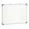 HOMCOM Quadro Magnético com Estrutura de Liga de Alumínio 60x45cm Quadro Magnético com Apagador 4 Marcadores e 10 Ímás Branco