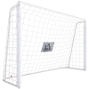 HOMCOM Baliza de Futebol com Suporte de Metal e Rede para Treino e Diversão de Futebol no Jardim Ar Livre 186x62x123 cm Branco