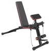 HOMCOM Multifunctionele halterbank krachtstation trainingsbank tot 120 kg zwart