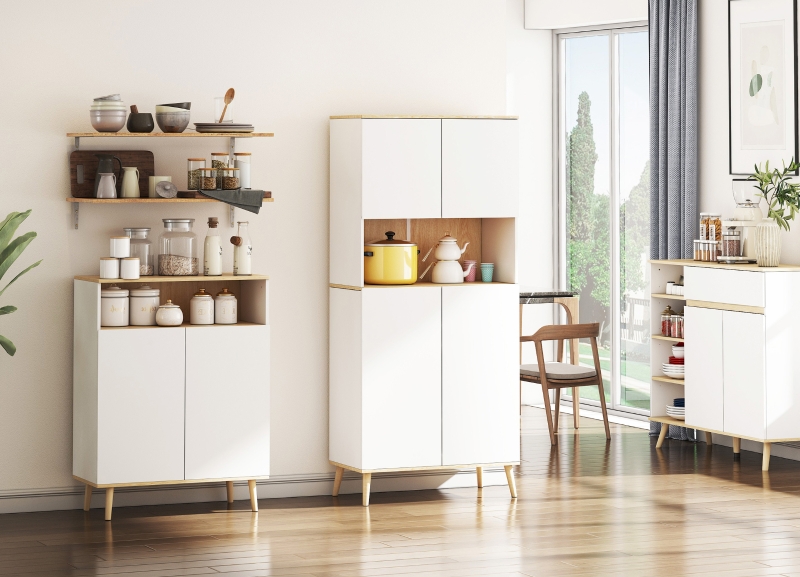 Helle und minimalistische Küchenecke