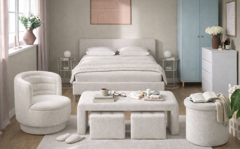 Sanfte Morgenstunden, ein ruhiges Schlafzimmer