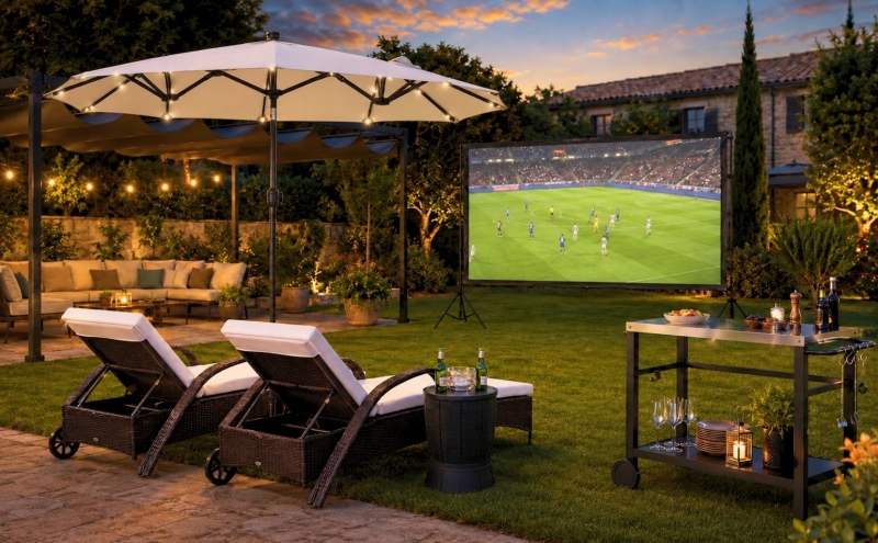 Matchnight in der Gartenlounge