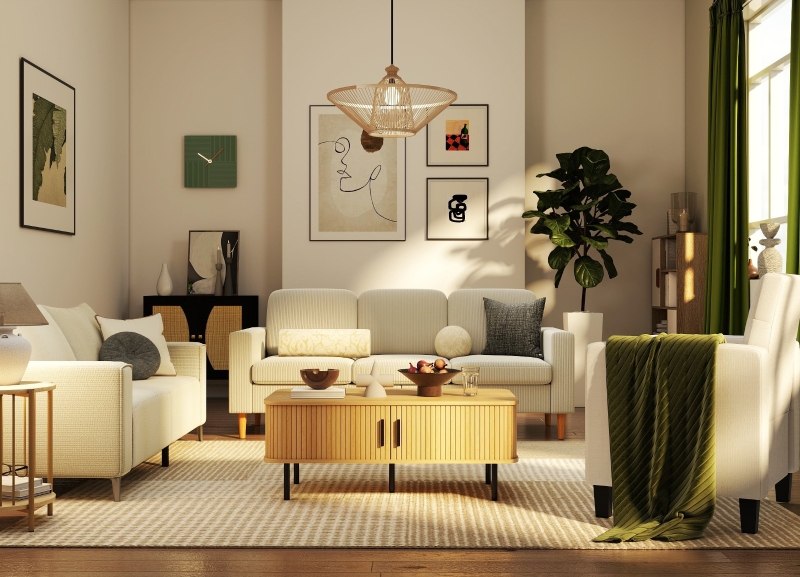 Goditi un salotto accogliente e pratico