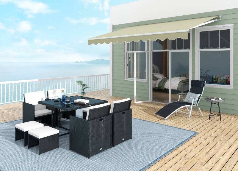 Terrasse élégante: mobilier moderne & confortable.