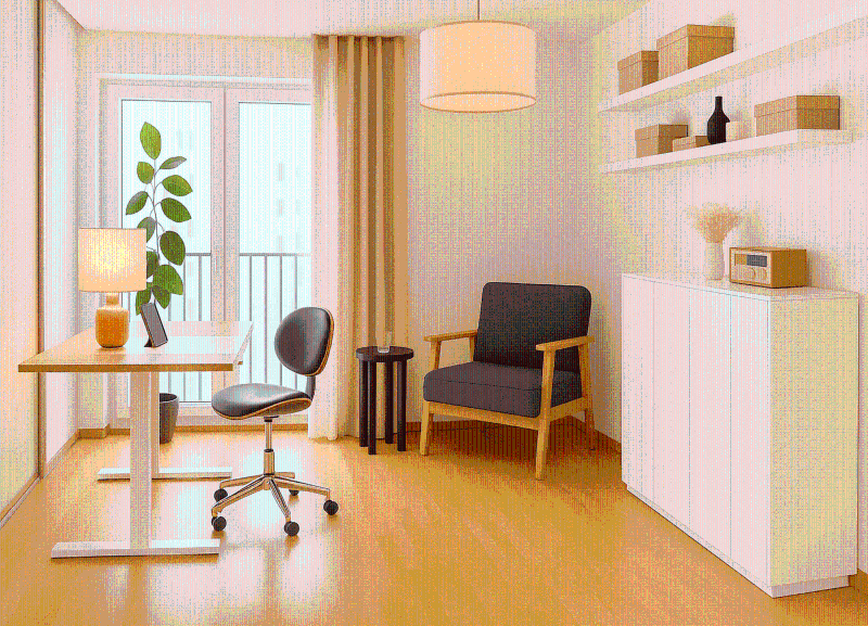 Coin bureau épuré à domicile