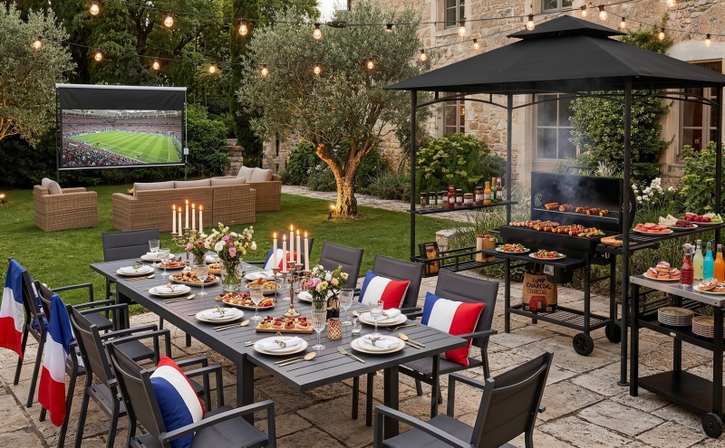 Grillades, convivialité et matchs en plein air