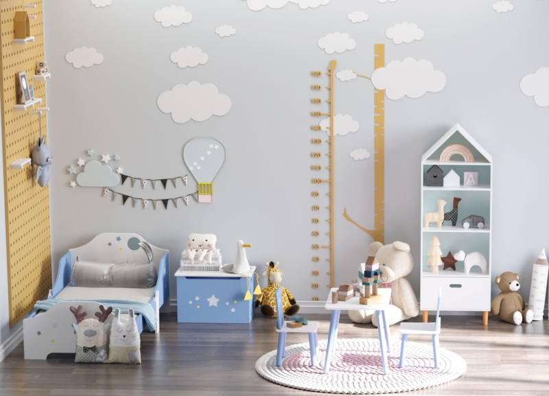Habitación infantil azul