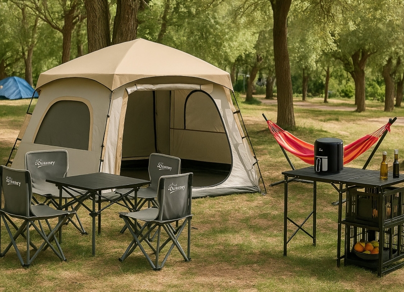 Todo listo para disfrutar del camping