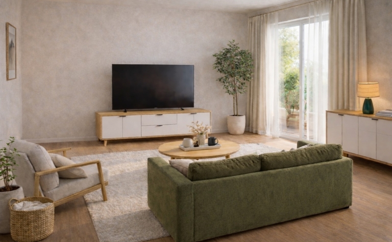 Salón moderno y funcional