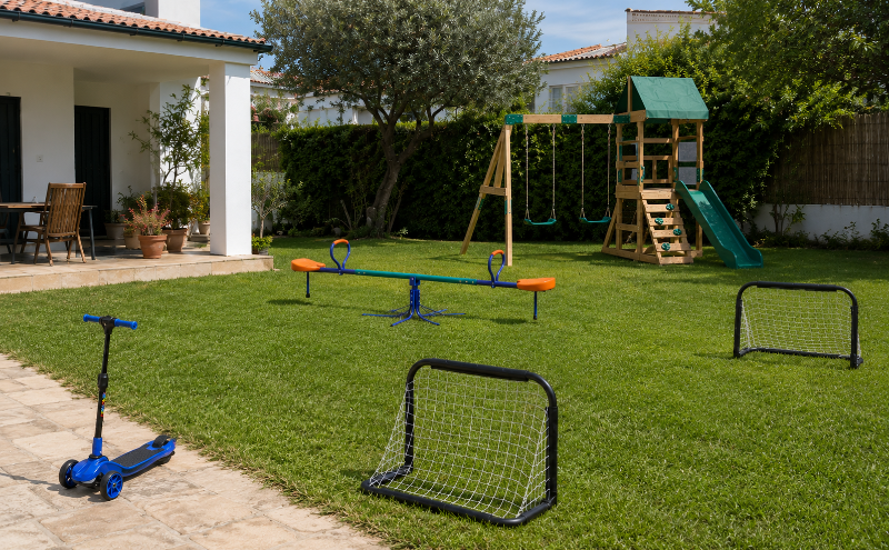 Un jardín para jugar y divertirse