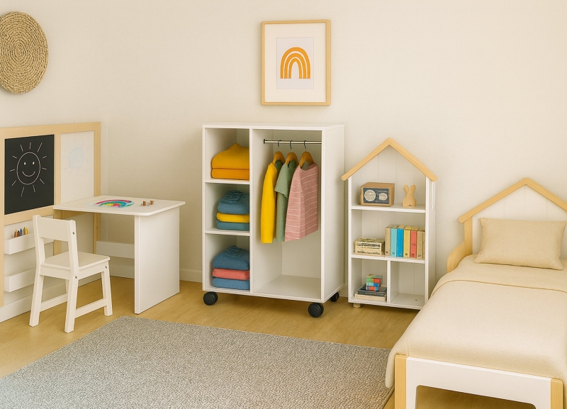 Espaço infantil para estudar e criar