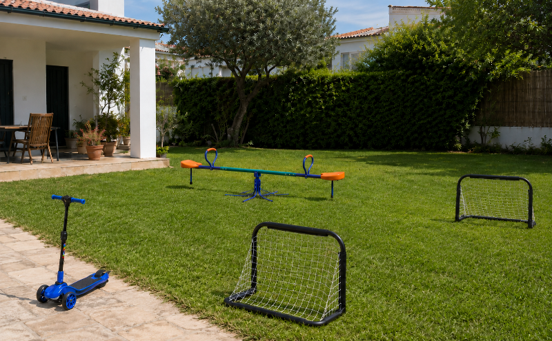 Um jardim para brincar e divertir-se