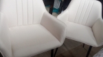 HOMCOM Chaises de visiteur design - lot de 2 chaises - piètement incli... pas cher HOMCOM Chaises de visiteur design - lot de 2 chaises - piètement incli... pas cher
