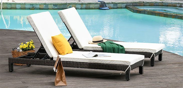 Espreguiçadeiras de jardim