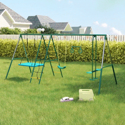 AIYAPLAY Altalena per bambini 440cm x 175cm x 203cm Verde