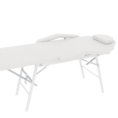 HOMCOM Lettino per Massaggio 182cm x 82cm x 68cm Bianco