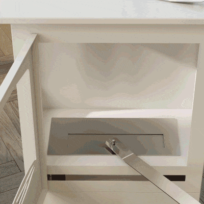 HOMCOM Lareira Bioetanol 7000BTU com Apagador de Aço Inoxidável Depósito de 1,2L Tempo de Combustão 3h para Interiores 20-25 m² 39x26x54 cm Branco