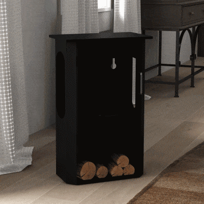 HOMCOM Camino Bioetanolo Bruciatore 1.2L Durata 3 Ore Nero