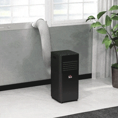 HOMCOM 785W Portable Air Conditioner 4 Modes LED Display 24 Timer Home Office Black