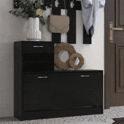 Dulap pentru Intrare din PAL 90x10x91cm Negru